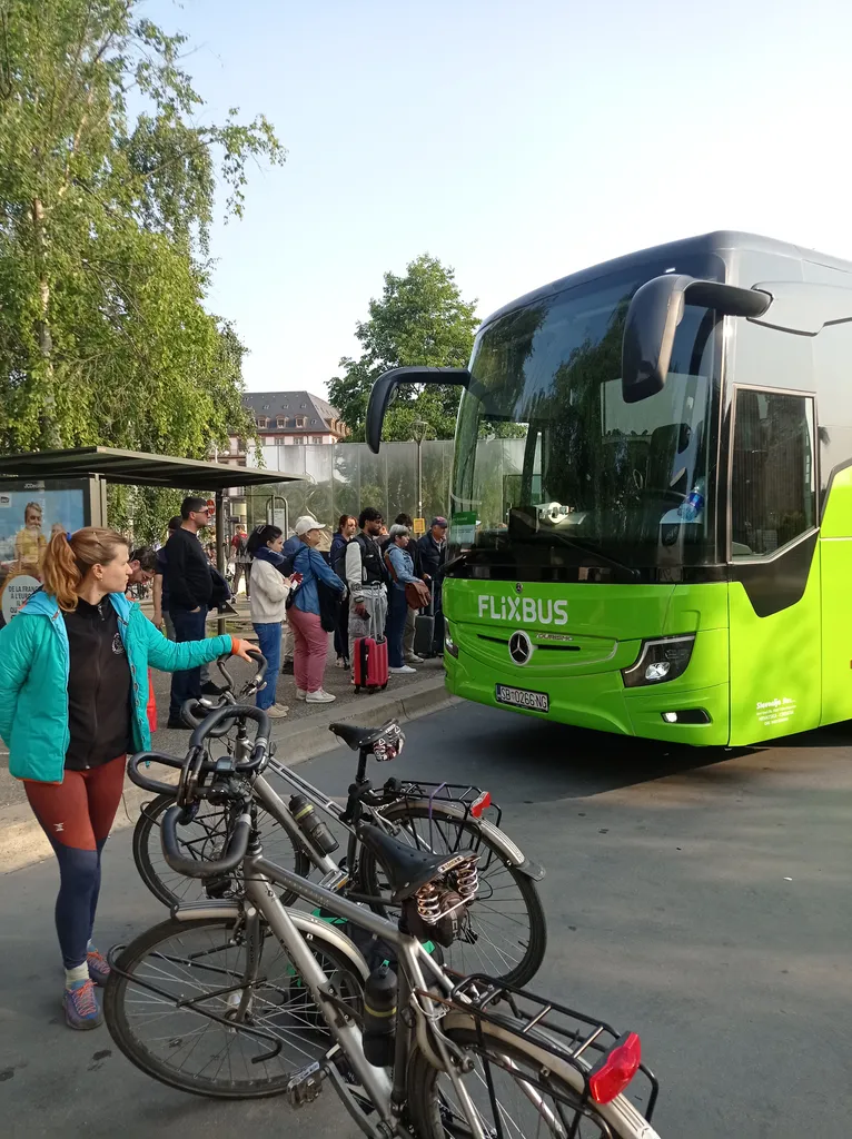 Overstappen op Flixbus te Strasbourg om 5u30