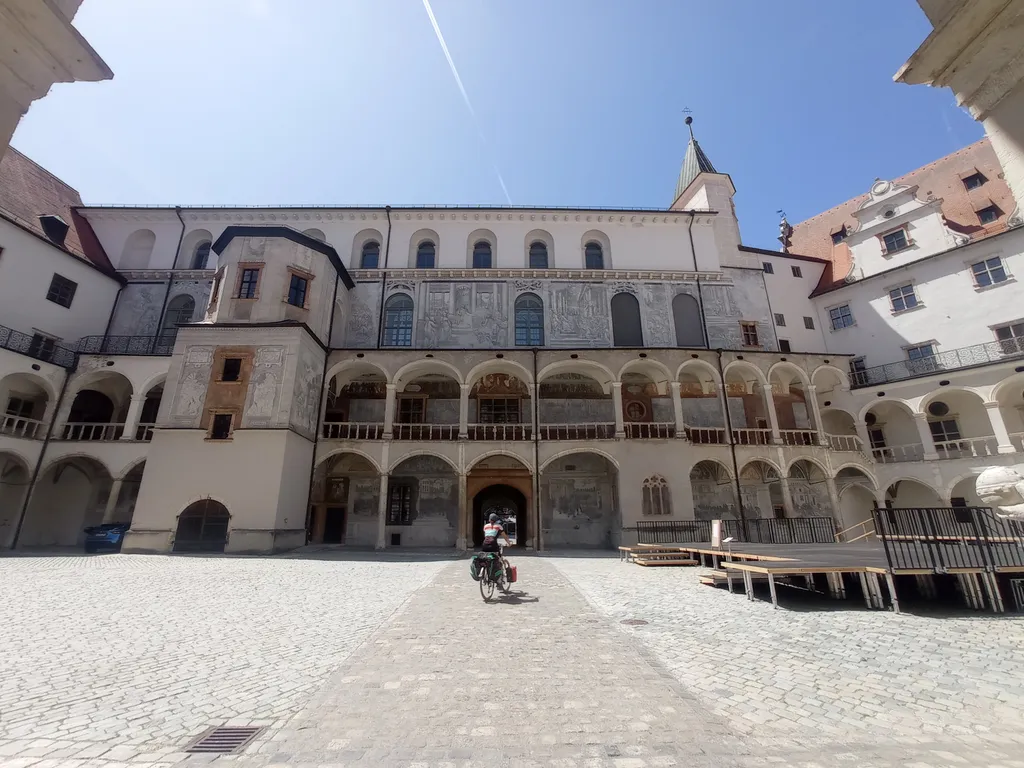 Muurtekeningen op Schloss Neuburg